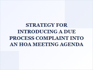 Adding a Due Process Complaint to a Meeting Agenda