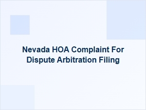 How to File a Nevada Hoa Dispute Arbitration Complaint