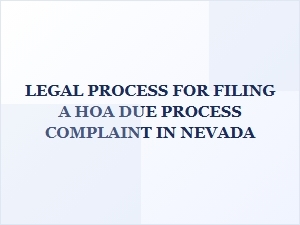 Navigating Nevada Hoa Complaint Legal Steps