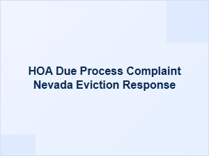 Hoa Eviction Response Process in Nevada