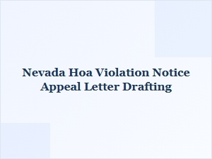 Drafting an Hoa Violation Appeal Letter